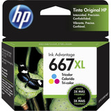 Cartucho Hp De Tinta Tricolor Hp 667xl Original 3ym80al