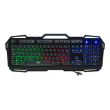 Teclado Gamer Usb Com Iluminação Rgb