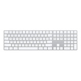 Teclado Apple Magic Keyboard Con Teclado Numérico Qwerty Inglés Us Color Blanco