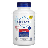 Bayer Citracal Maximum Plus Altamente Soluble, Fácil De Digerir,   Citrato De Calcio Con 1000 Ui De Vitamina D3, Suplemento De Salud Ósea Para Adultos, Comprimidos, 180 Unidades .