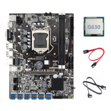 Placa Base Minera B75 Bct+cpu G630+2 Cables Sata De 12 Pcie