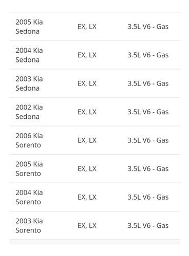 Valvulas Escape Kia Sedona Sorento 3.5 Hyundai  22212-35500 Foto 3