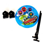 Kit 4 Beyblade Metal Led + Lançador + Arena Promoção