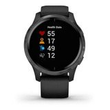 Smartwatch Garmin Venu Venu 1.2  Caixa 43.2mm De  Polímero Reforçado Com Fibra  Black, Pulseira  Black