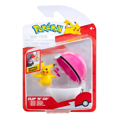 Figura Jazwares Clip N Go - Pokemon - Pikachu | Meses sin interés