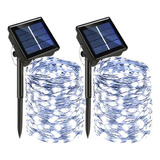 Cadena De Petacas Solares, 2 Unidades, 300 Luces Led Para De