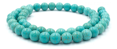 Pasta Turquesa Azul 8mm Piedra Bisuteria Pulsera 1 Tira