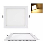 Foco Panel Led Cuadrado Embutido 25w Luz Calida