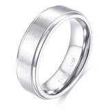 6mm Anillo De Compromiso Titanio Para Parejas Hombre Mujer