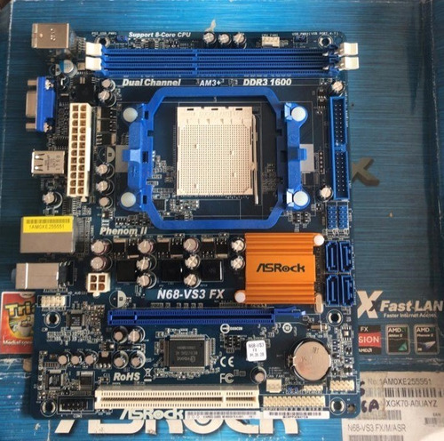 Motherboard Asrock N68-vs3 Fx Amd Ddr3 Socket Am3 