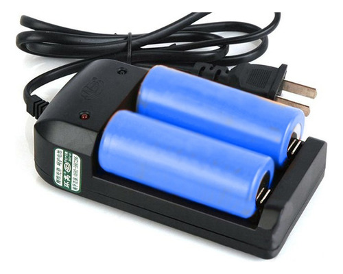 6 Pilas Batería 26650 Recargable 3.7v 2800mah Cargador Doble