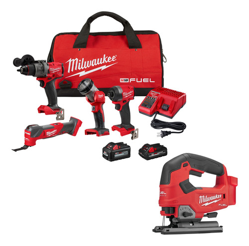 Milwaukee Kit Herramientas M18 Fuel 4ta Gen + Caladora M18