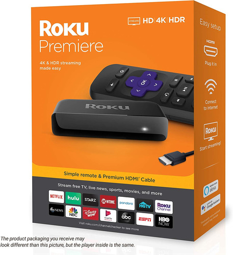 Reproductor Multimedia De Streaming Roku Premiere Hd/4k/hdr,