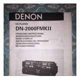 Manual Del Usuario Compactera Denon Dn - 2000f