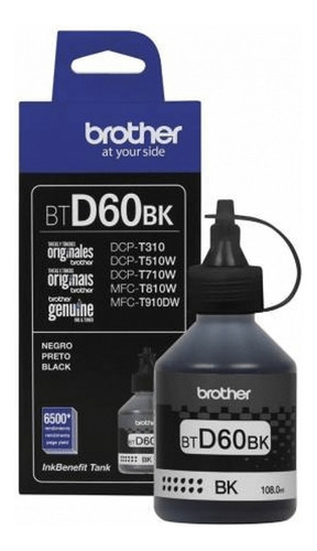 Tinta Botella Brother Btd60 Color Negro Original