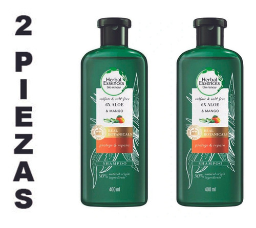 Shampoo Herbal,aloe & Mango Protege Y Repara,2