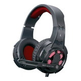 Auricular Gamer Spartan Bkt H91 Con Micrófono Luz Usb+3.5mm