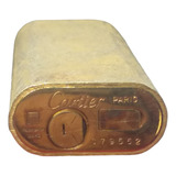Encendedor Cartier Vintage Plaque De Oro En Excelente Estado