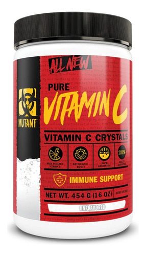 Vitamina C En Polvo 454gr 824 Servicios - Mutant