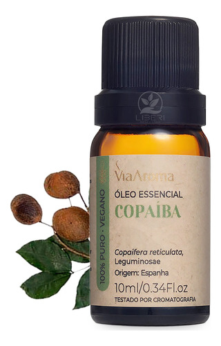 Óleo Essencial Copaíba 100% Natural Puro Via Aroma 10ml