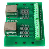 Placa De Terminales De Tornillo Con Conector Ethernet Rj45 B