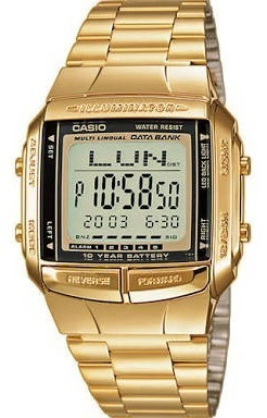 Reloj Casio Vintage Modelo Db 360 Dorado