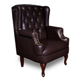 Sillon De Piel Genuina - Luton - Confortopiel Color Chocolate