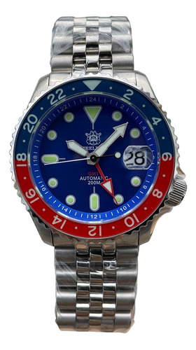 Reloj Steeldive Sd1996 Gmt Nh34 Safiro Pepsi Skx Homage