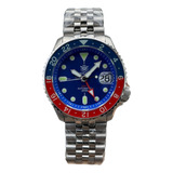 Reloj Steeldive Sd1996 Gmt Nh34 Safiro Pepsi Skx Homage