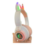 Diadema Bluetooth Unicornio Con Orejas De Gato Luz Led Sd Fm