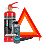 Kit Emergencia Extintor Portatil + Triangulo + Inflallantas