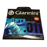 Jogo De Encordoamento Para Guitarra Giannini + Mi Extra .011