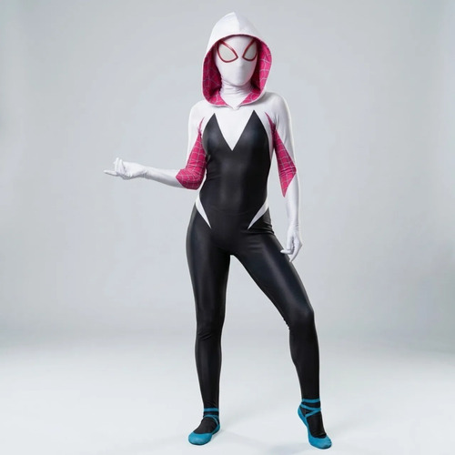 Fantasia Gwen Stacy Infantil, Mulher Aranha Cosplay. | Parcelamento sem juros