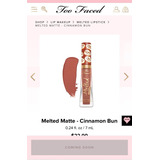 Too Faced Melted Matte Cinnamon Bun Labial Mate Importado