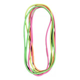 12 Collar Fluo De Goma Brilla En Luz Uv Carioca Cotillon