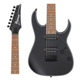 Guitarra Ibanez De 7 Cuerdas Rg7421ex Rg 7421 Ex Bkf, Color Negro, Diapasón Plano, Material Jatobá, Guía Para La Mano Derecha