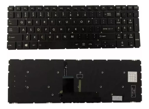 Teclado Toshiba L50-b L50d-b L50t-b P55w Ingles Original