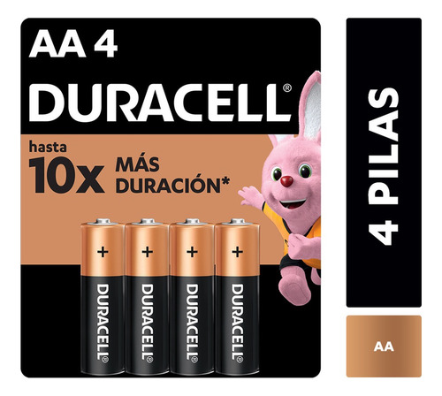 Pila Alcalina Duracell Blíster Aa X4