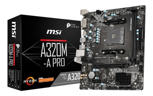 Tarjeta Madre Msi A320m-a Pro Socket Am4 Micro Atx Ddr4