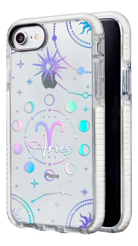 Funda Para iPhone Uso Rudo Mujer Signo Zodiaco Aries