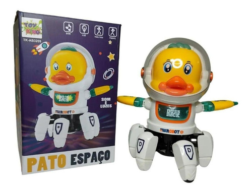 Boneco Dançante Astronauta Brinquedo Luzes Som Robo Aranha