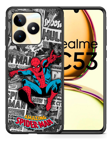 Funda Realme C53 Anime Manga Super Heroes Arte Deportes