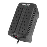 Regulador De Voltaje 8 Contactos Forza Fvr-901m 450 Watts Color Negro
