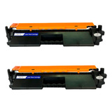 2 Toner Cf217a 17a 217 Compatível Com Hp M102w M130fn M130fw