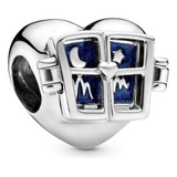 Dije Charm Pandora Mujer Plata Ventana Sol Y Luna