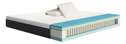 Colchón Emma Hybrid Super King Memory Foam + Dos Almohadas