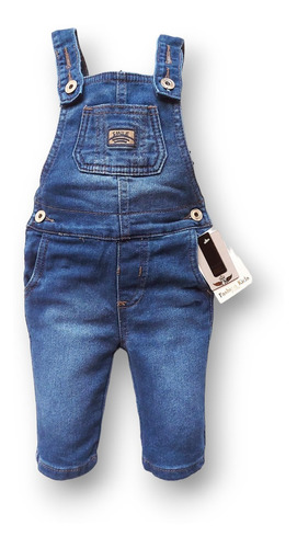 Roupa Infantil Macacão Jardineira Calça Jeans Bebê Menino