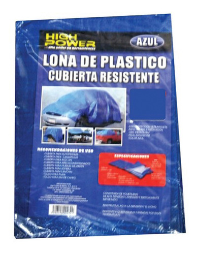 Lona 3.0x3.0 Ms 10x10 Ft Azul High Power Higt1010-k