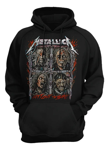 Sudadera Metallica, Unisex Con Capucha Y Cangurera 10