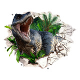 Paredes Quebradas, Plantas Verdes De Dinossauro, Adesivos De